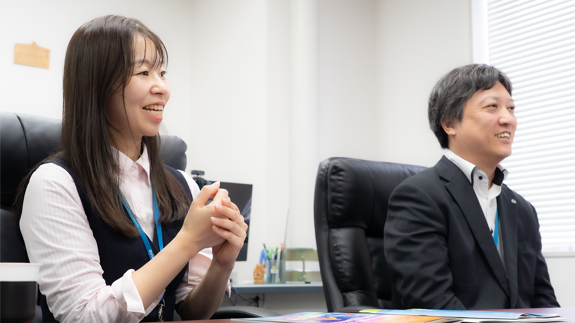 東光電気工事労働組合さんと談笑